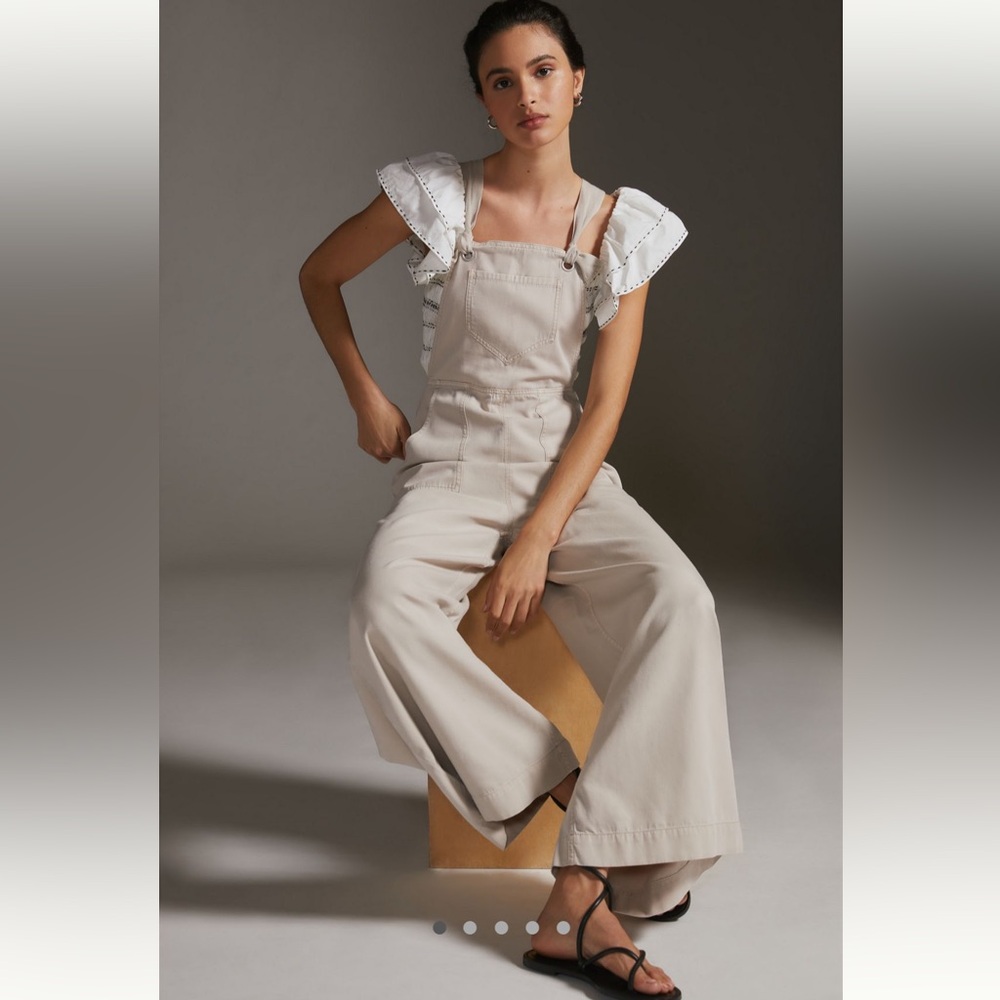 Anthropologie Wide-Leg Overalls